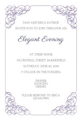 Decorative Corners - Printable Party Invitation